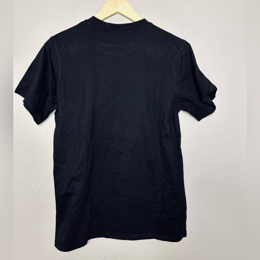 Graphic Tee - ITS COOL I’ve Had Both My Shots Tee Sz small BLACK NWT - Picture 3 of 11